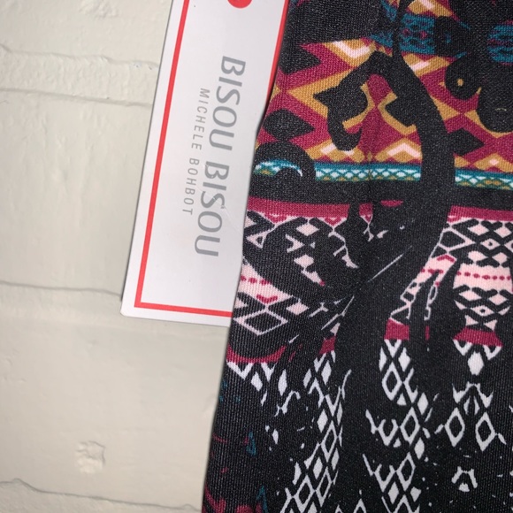 Bisou Bisou Women's Multi-Color Stencil Print Pencil Skirt, Size 6 - Picture 5 of 5